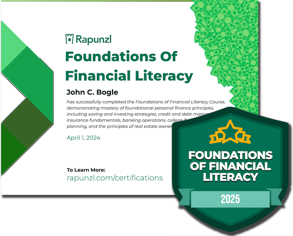 Foundations of Financial Literacy certification badge