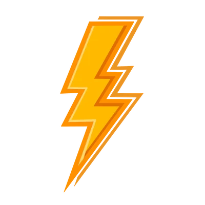 Lightning bolt representing the launch of the real-time investing simulator