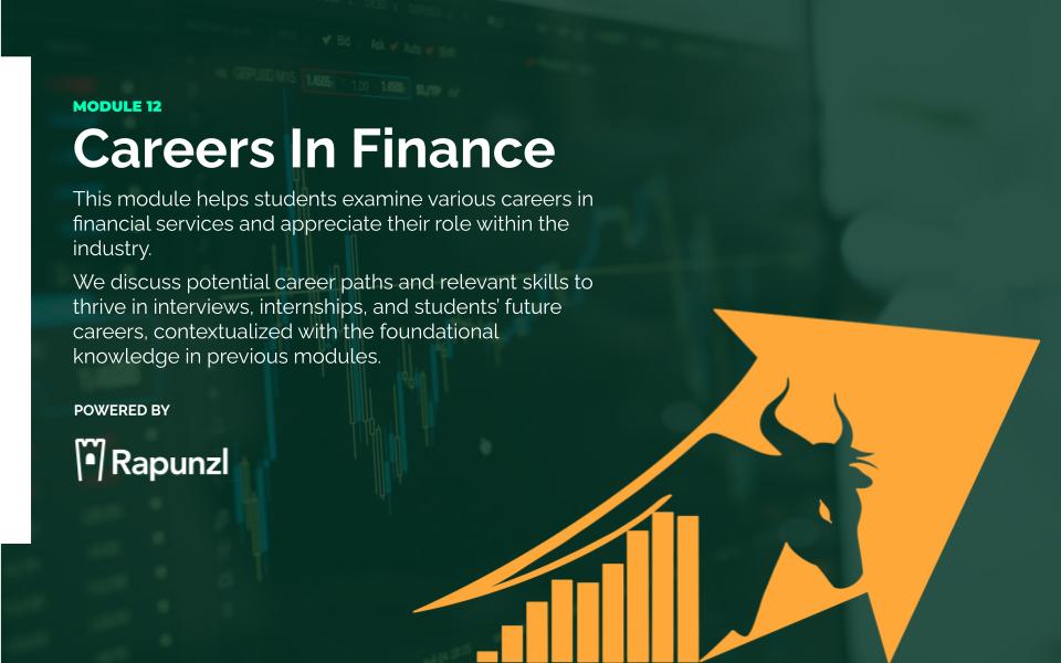 Careers In Finance module cover