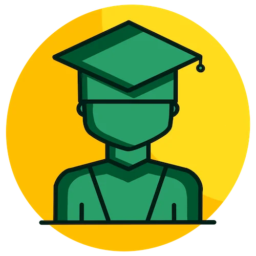 Student in a graduation cap, representing interactive portfolio learning